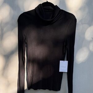 Goldsign Dark Navy Turtleneck Top